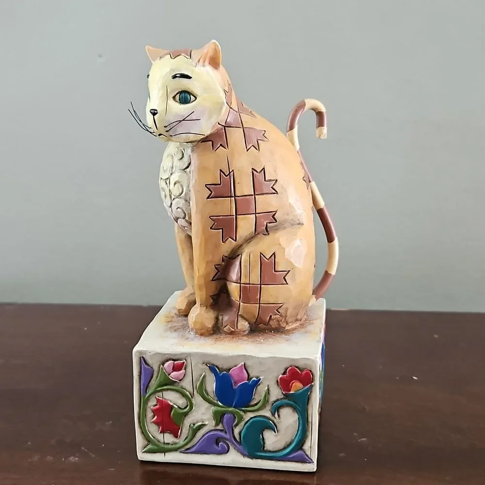 Jim Shore Vintage "Jasper" Cat Figurine - Picture 2 of 8